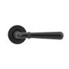 Aged Bronze Hammered Newbury Lever on Rose Set (Plain) - Unsprung