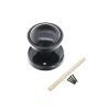 Plastic Rim / Mortice Knob Black
