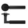 Zoo Hardware Garda Lever on 4mm Round Slim Sprung Rose - PVD Black
