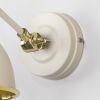 Hammered Brass Brindley Wall Light in Teasel