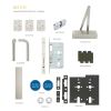 Zoo Hardware Fire Door Pack - FDP-C11-30/60 - Corridor - Locking - Commercial Version - Inc ZDC0024A-SSS - Stainless Steel