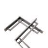 Narrow Art Deco Bracket Pewter (Sold in Pairs)