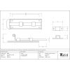 Pewter 6" Straight Door Bolt