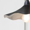Smooth Nickel Flora Wall Light in Elan Black