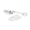 Polished Chrome Key-Flush Sash Stop