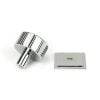 Polished Chrome Judd Cabinet Knob - 32mm (Square)