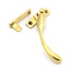 Polished Brass Night-Vent Locking Peardrop Fastener - RH