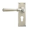 Polished Nickel Newbury Lever Euro Lock Set