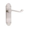 Oakley Lever on Backplate Latch Satin Nickel