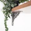 Honeycomb Shelf Bracket Pewter (Sold in Pairs)