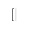 Zoo Hardware Square Block Cabinet handle 192mm CTC Matt Black Finish