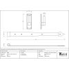 Black 24" Hook & Band Hinge (pair)