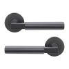 Opal Knurlmond Lever on Rose Matt Black