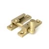 Satin Brass Mushroom Quadrant Fastener - Narrow