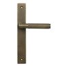 Burnished Brass Brompton Slimline Lever Espag. Latch Set