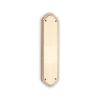 Georgian Half Round  Finger Plate 300mm Satin Brass