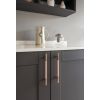 Polished Bronze Half Brompton Pull Handle - Medium
