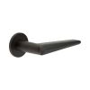 CR-107 Dark Bronze Fixed Dead Round Rose Door Handle - By Frelan Hardware - CR-107A3DB
