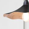 Smooth Copper Flora Wall Light in Elan Black