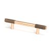 Polished Bronze Half Brompton Pull Handle - Small