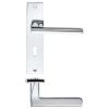Zoo Hardware Venice lever on lock backplate - Polished Chrome
