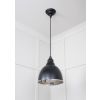 Smooth Nickel Brindley Pendant in Elan Black