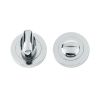 Zoo Hardware 5mm turn & release on round rose - Polished Chrome