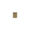 Millhouse Brass Eiffel Knurled Cylinder Cabinet Knob Handle - Satin Brass