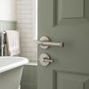 Complete Midtown Door Handle Pack - Heavy Duty Tubular Bathroom (Plain Thumb Turn) - Satin Nickel - 64mm / 3-inch Hinges - JE-G30B2-SN