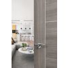 Mediterranean Malta Lever Door Handle on Round "C" Rose - Polished Chrome
