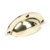 Aged Brass 4" Plain Drawer Pull