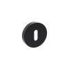 Senza Pari Key Escutcheons on Minimal Round Rose - Matt Black (Pair)