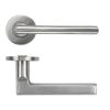 Zoo Hardware Modern Lever on Round Rose 53mm x 6mm Push-on Rose - BS EN 1906 Grade 3 - Grade 201 - Satin Stainless