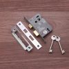 2.5" CE 3 Lever Mortice Sash Lock FD60 - Nickel Plated