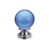 Zoo Hardware Glass Ball Cabinet Knob - Plain 25mm - Brass