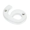 Satin Chrome Numeral 6