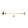 Silent Cabin Hook 10" - 250mm Polished Brass