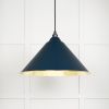 Smooth Brass Hockley Pendant in Dusk