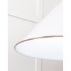 White Gloss Hockley Pendant in Flock