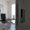 AGB Wave Flush Pocket Door Handle & Euro Profile Lock Set - White