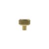 Millhouse Brass Eiffel Knurled Round Cabinet Knob Handle - Satin Brass