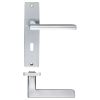 Zoo Hardware Venice lever on lock backplate - Satin Chrome