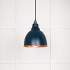 Hammered Copper Brindley Pendant in Dusk
