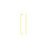 Zoo Hardware Square Block Cabinet handle 192mm CTC Brushed Gold Finish