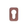 Zoo Hardware Euro Profile Escutcheon - Rosso Mini Squircle - 50 x 32 x 3 - PVD Bronze