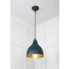 Hammered Brass Brindley Pendant in Dingle