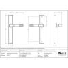 Aged Bronze Reeded Slimline Lever Latch Set