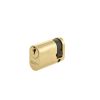 Oval Profile Single Cylinders 40mm Polished Brass - By Frelan Hardware - JL40-OPSPB