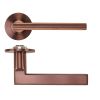 Zoo Hardware Varese Lever on 4mm Round Slim Sprung Rose - PVD Bronze