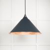 Smooth Copper Hockley Pendant in Soot